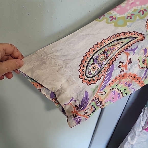 Good Vibes Soft Surroundings Paisley Tunic Sz 2xl - Picture 5 of 10